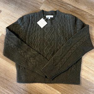 NWT Favorite Daughter Cable Knit Sweater
